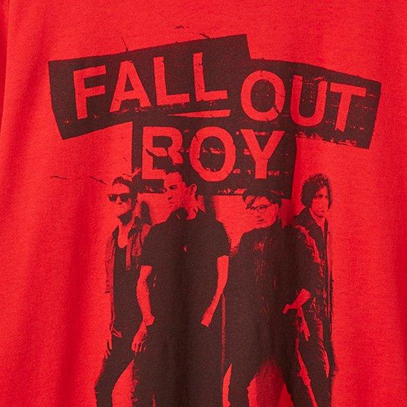 Plus Size Fallout Boy Classic Fit Cotton Crew Neck Long Sleeve 2Fer Tee, BARBADOS, swatch