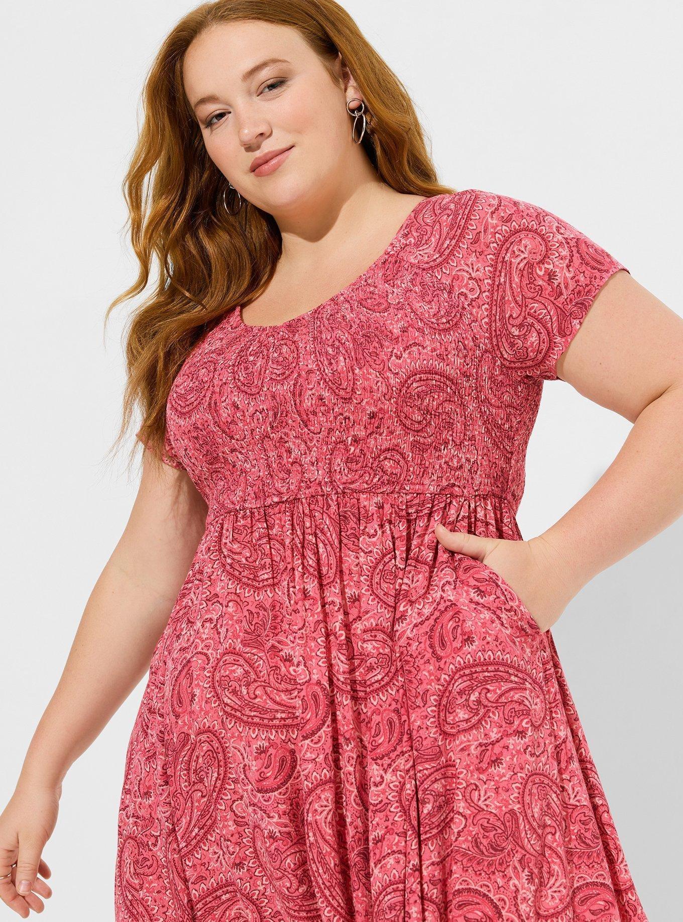 Plus size best sale midi skater dress