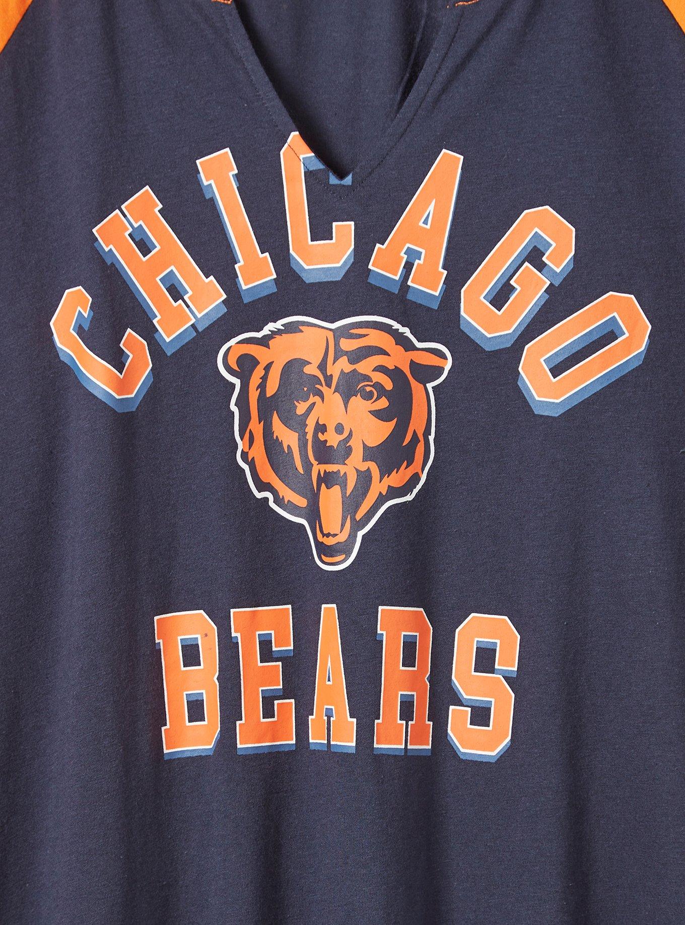 Plus Size - NFL Chicago Bears Raglan Football Tee - Torrid