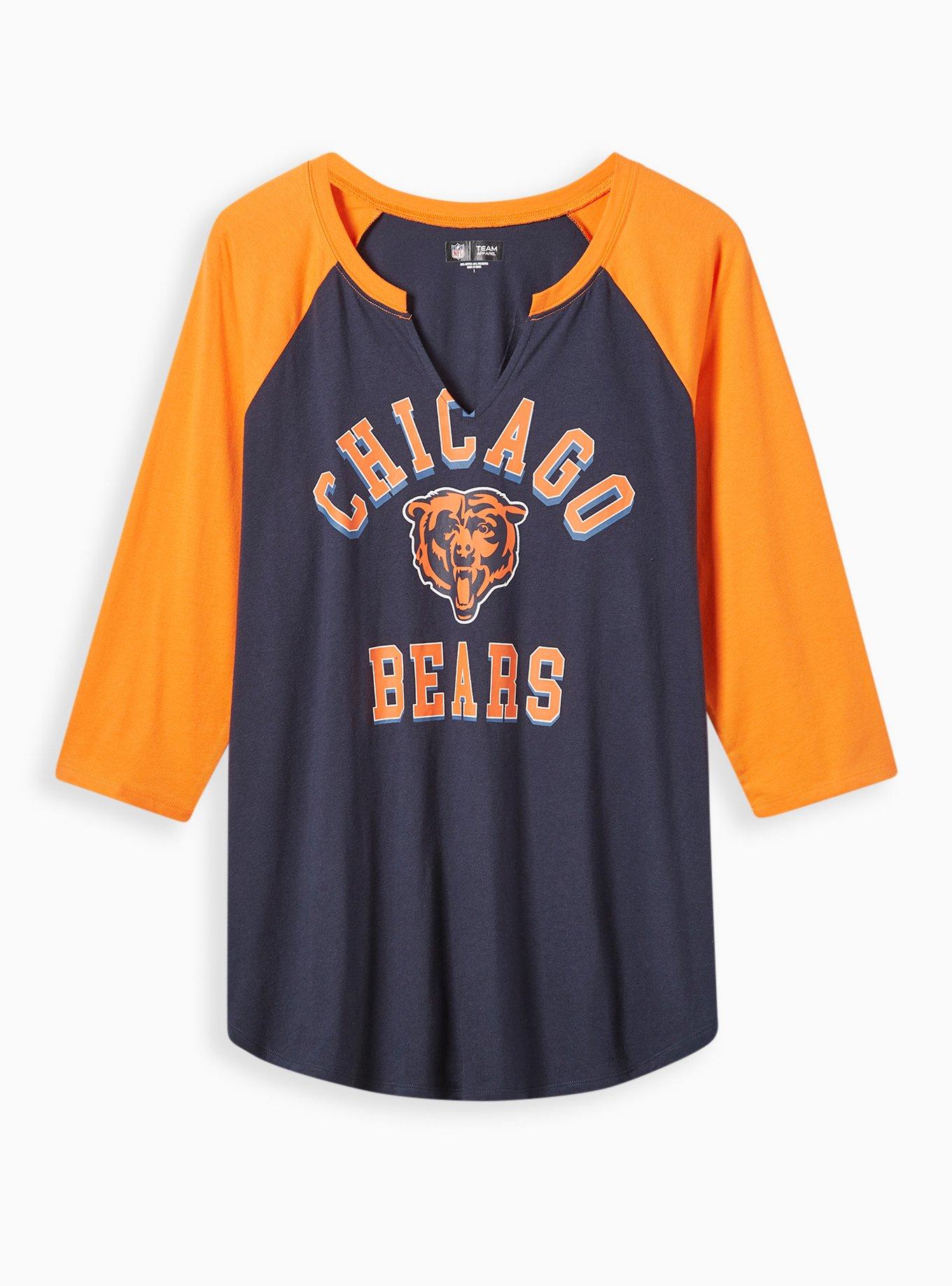 Plus Size NFL Chicago Bears Classic Fit Long Sleeve Raglan Tee - Main Image