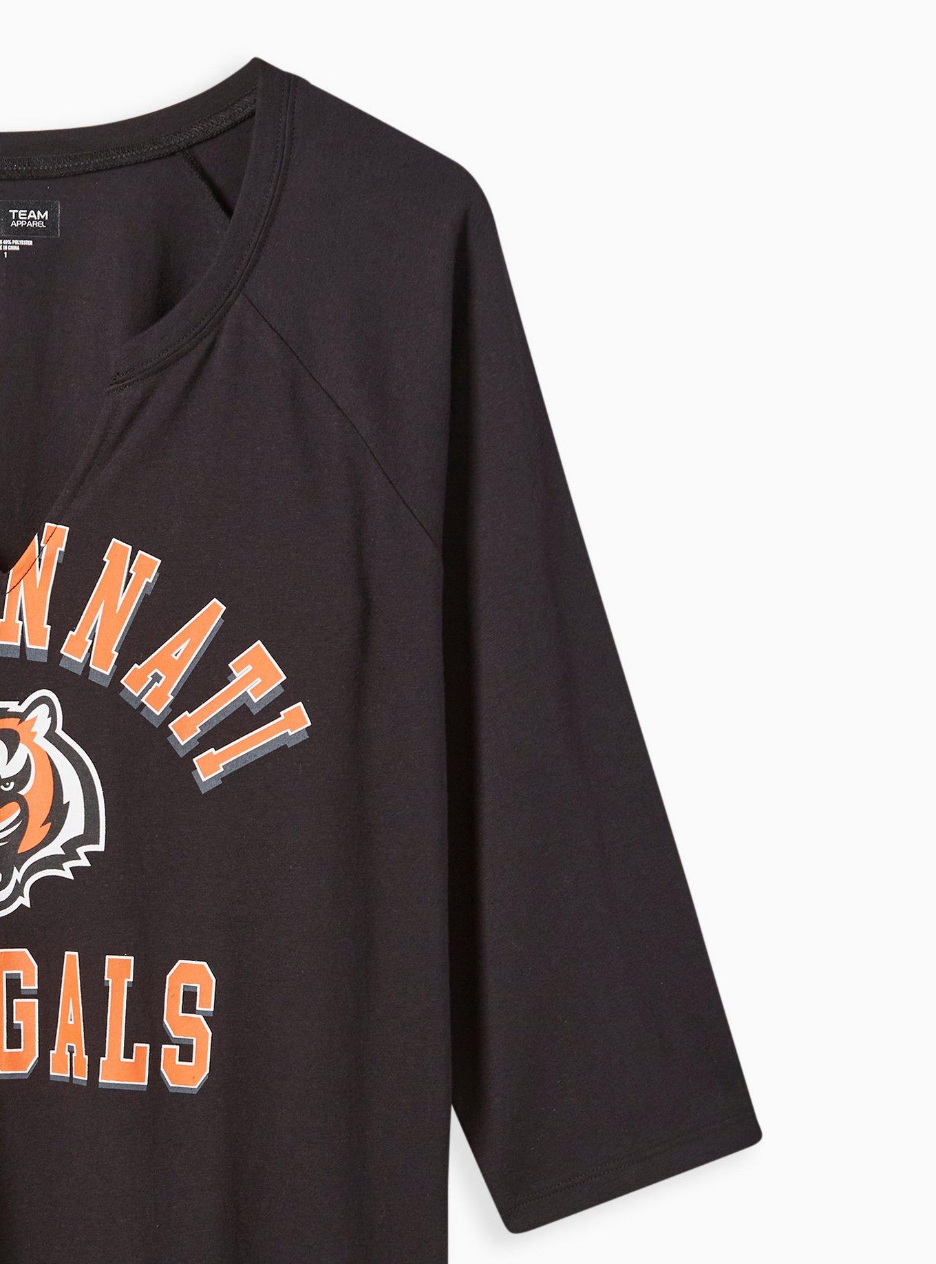 Plus Size - NFL Cincinnati Bengals Classic Fit Cotton Long Sleeve