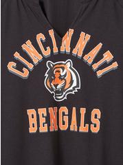 NFL Cincinnati Bengals Classic Fit Cotton Long Sleeve Raglan Tee, DEEP BLACK, alternate