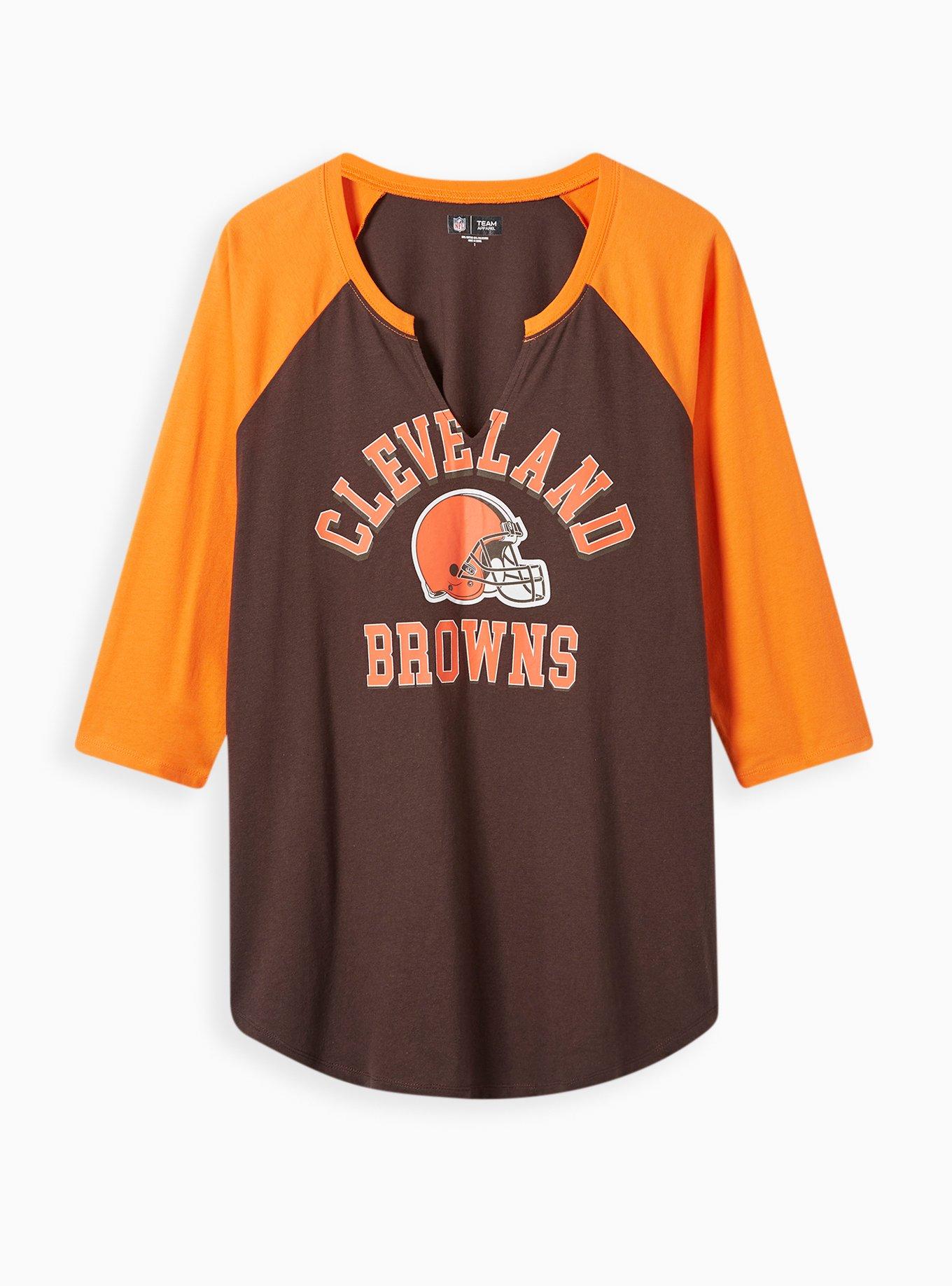 Dick's Sporting Goods New Era Apparel Women's Cleveland Browns Glitter Gel  Orange T-Shirt