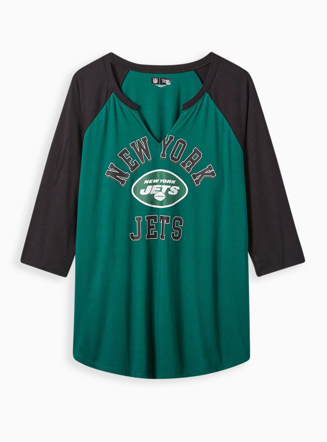 NWT NY Jets T-Shirt Women's Size Small NFL Team Apparel Green Cotton  Polyester