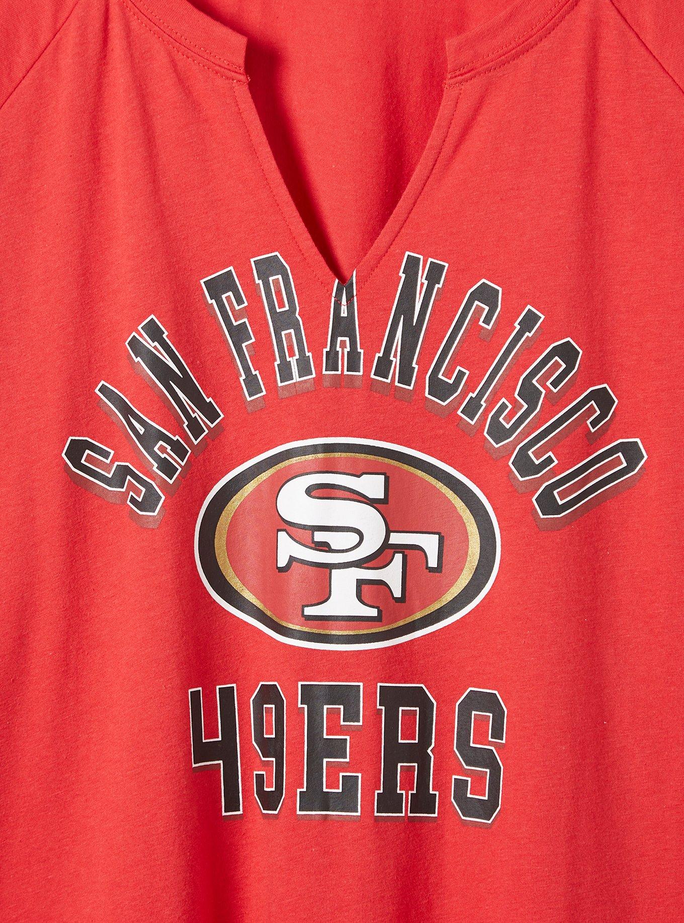 Plus Size - NFL Red 49ers Slim Fit Tee - Torrid