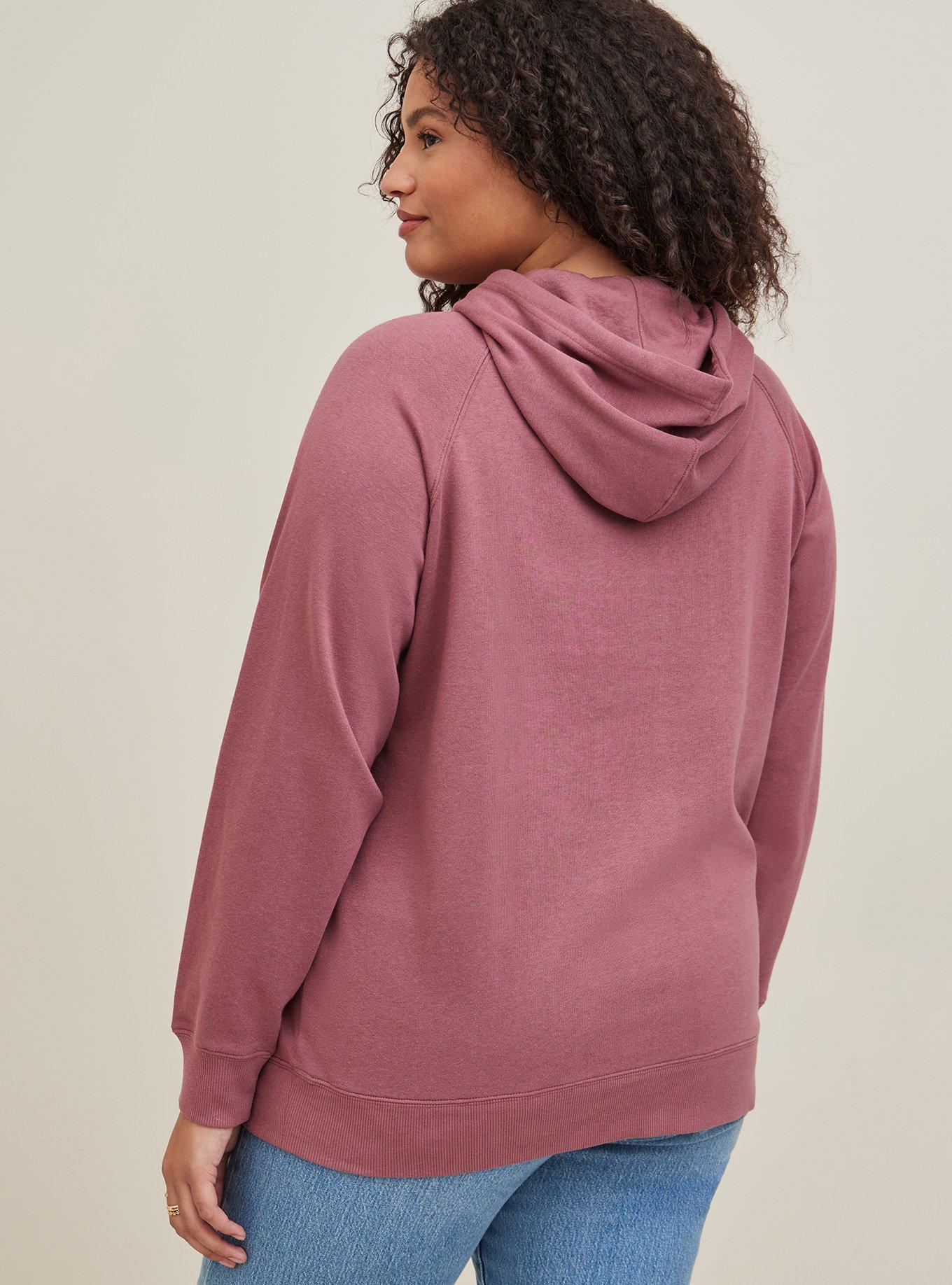 Fleetwood Mac Cozy Fleece Pullover Hoodie , WILD GINGER BURGUNDY, alternate