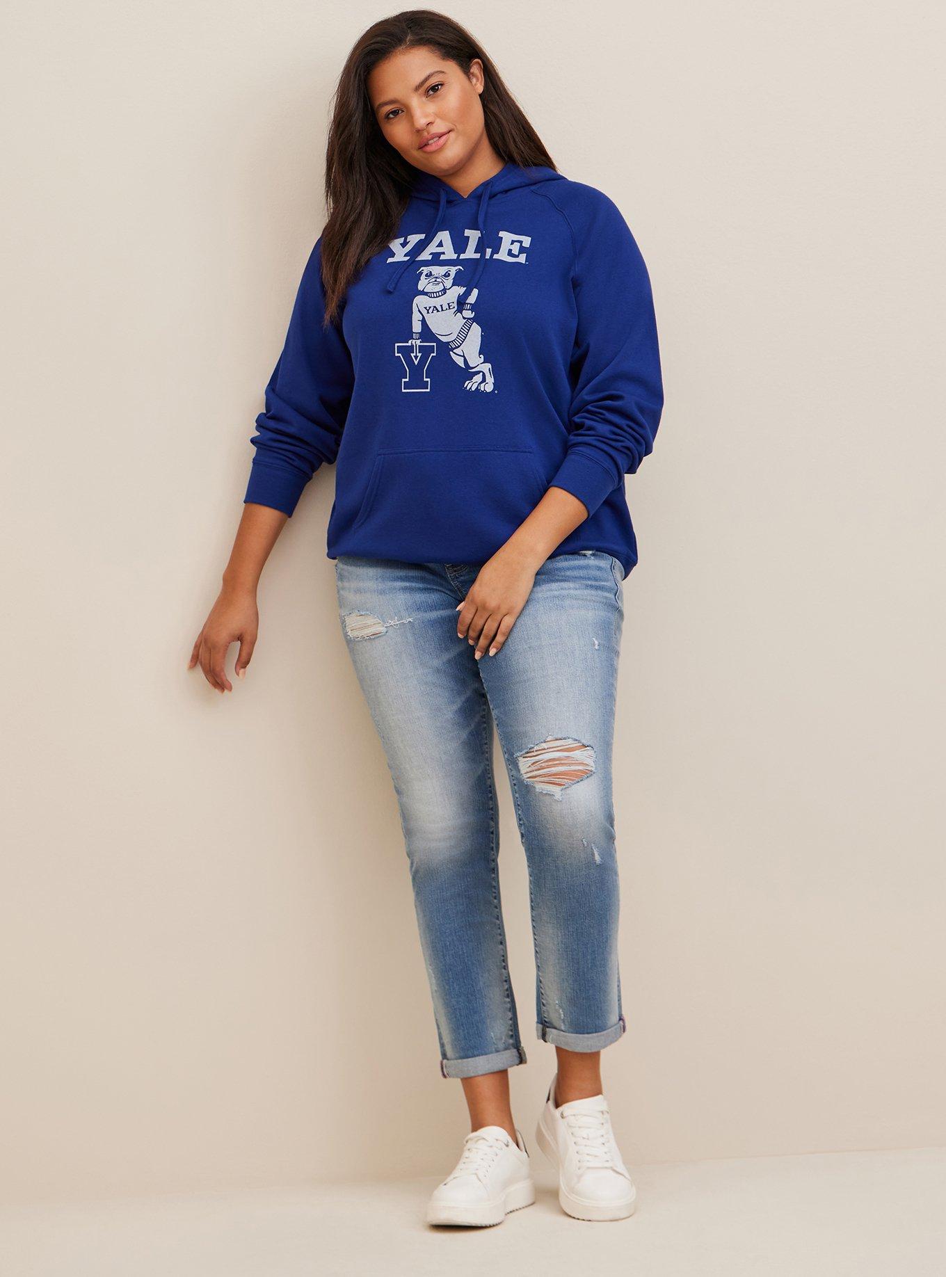 Yale Cozy Fleece Pullover Hoodie, BLUE, alternate