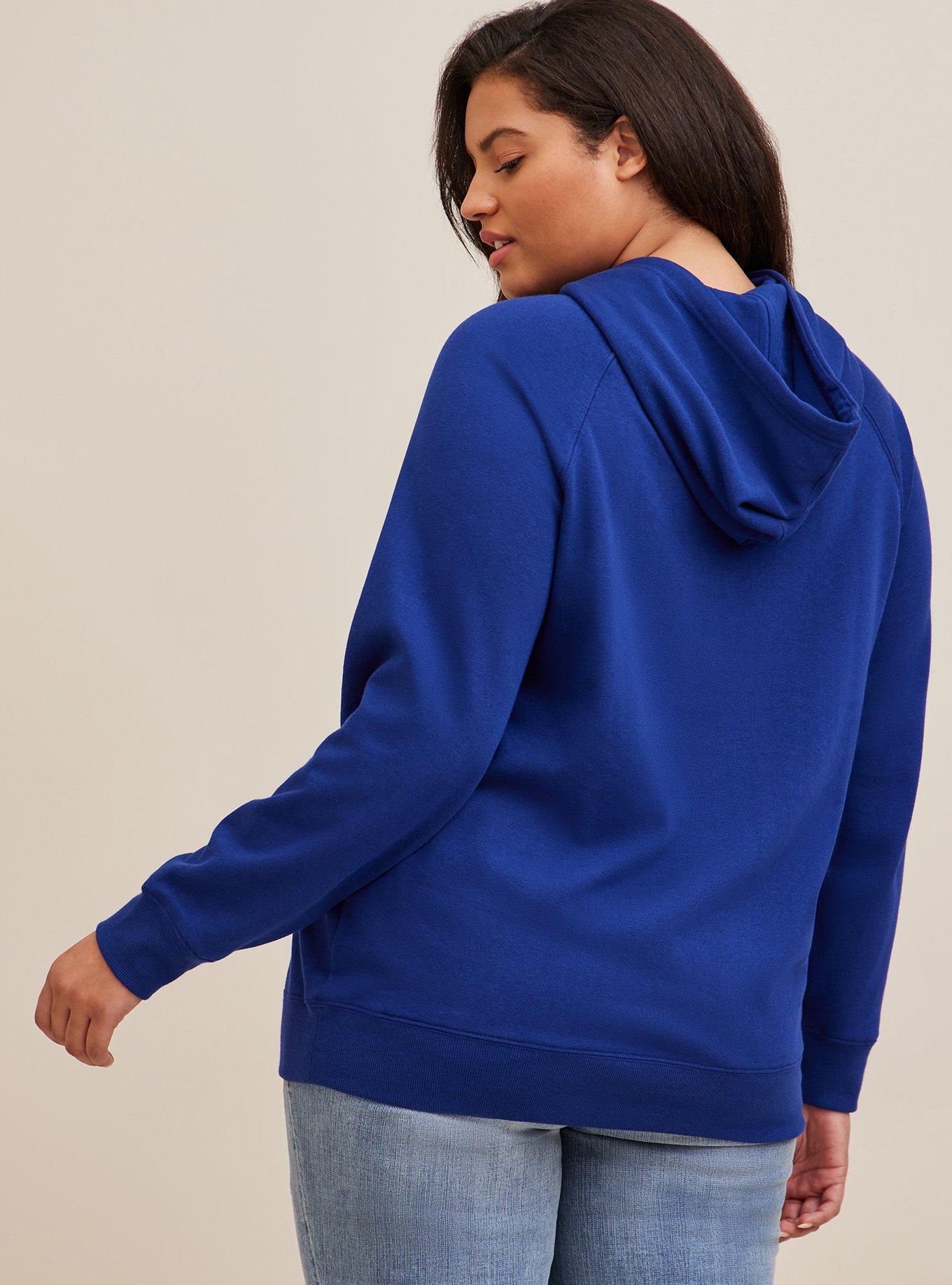 Yale Cozy Fleece Pullover Hoodie, BLUE, alternate