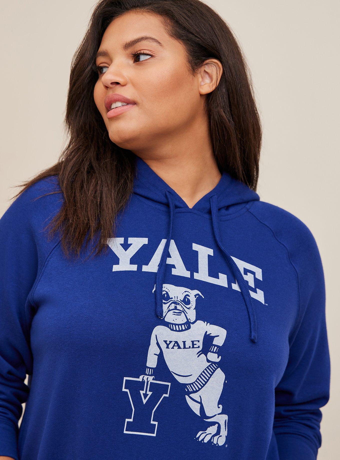 Yale Cozy Fleece Pullover Hoodie, BLUE, alternate