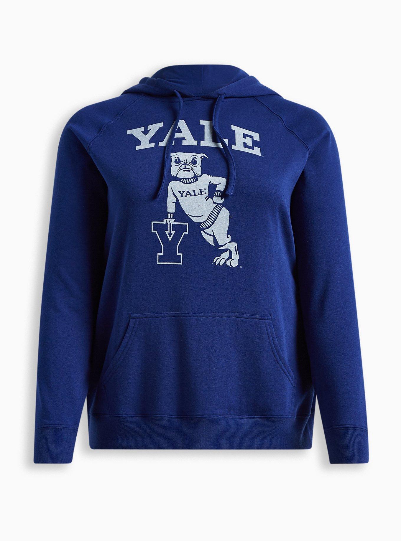 Yale Cozy Fleece Pullover Hoodie, BLUE, hi-res