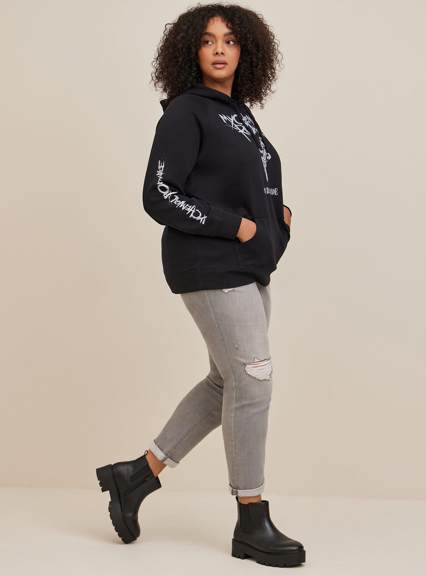 My Chemical Romance Cozy Fleece Pullover Hoodie, DEEP BLACK, alternate