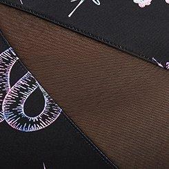 Shine Microfiber High-Rise Cheeky Panty, GARDEN BLACK, swatch