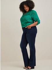 Plus Size Luxe Slim Boot Super Stretch Mid-Rise Jean, DARK BLUE, alternate