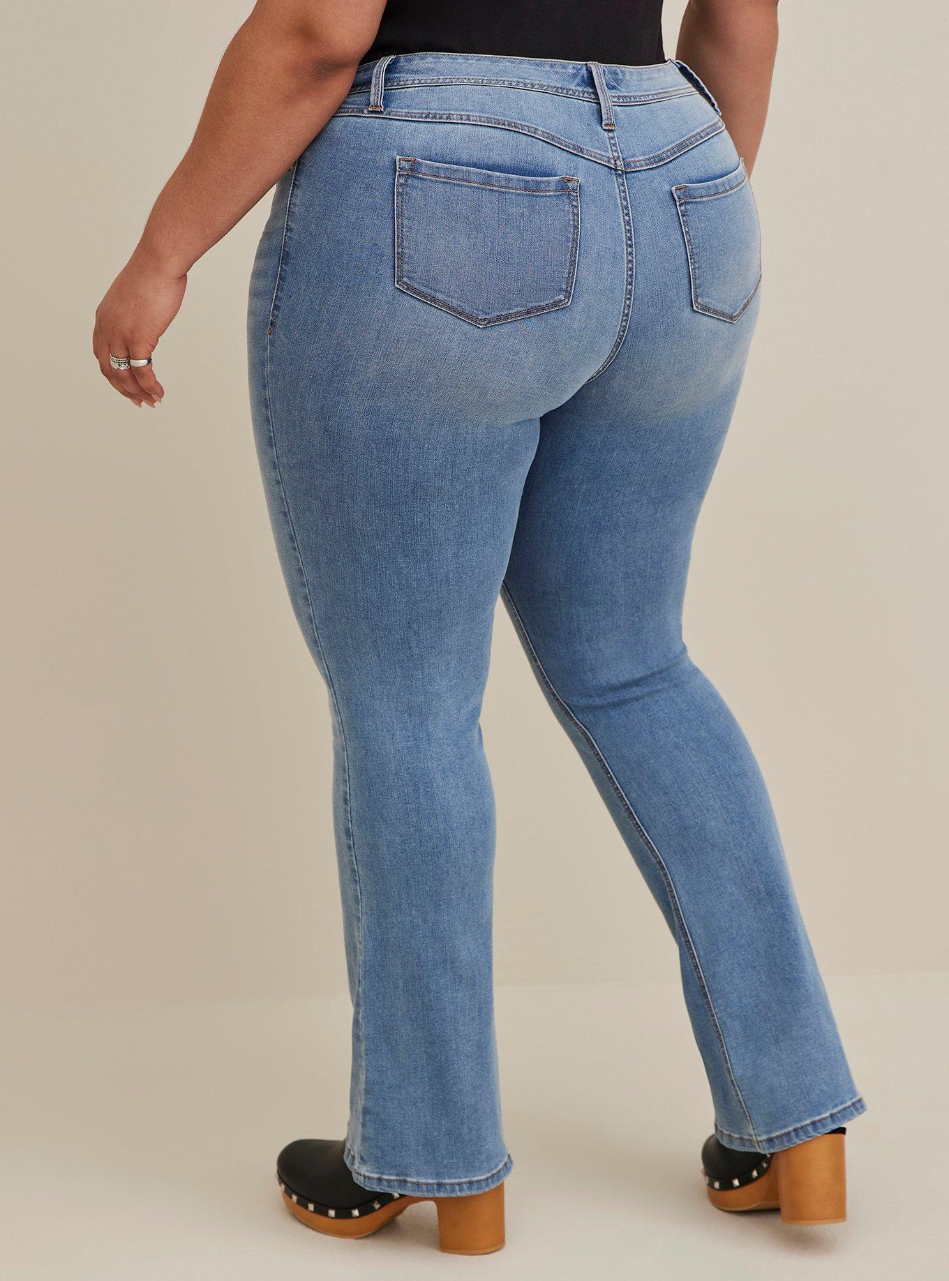 Plus Size - Luxe Slim Boot Super Stretch Mid-Rise Jean - Torrid