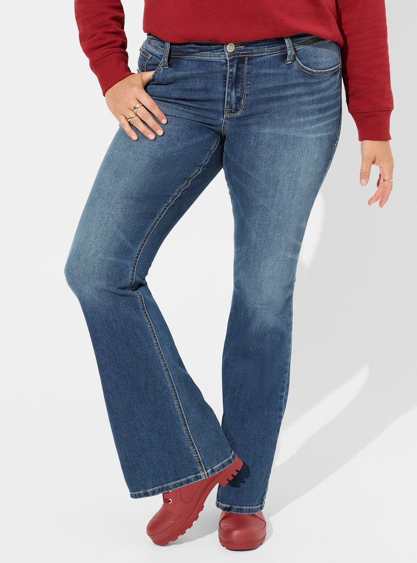 Plus Size - Luxe Slim Boot Super Stretch Mid-Rise Jean - Torrid