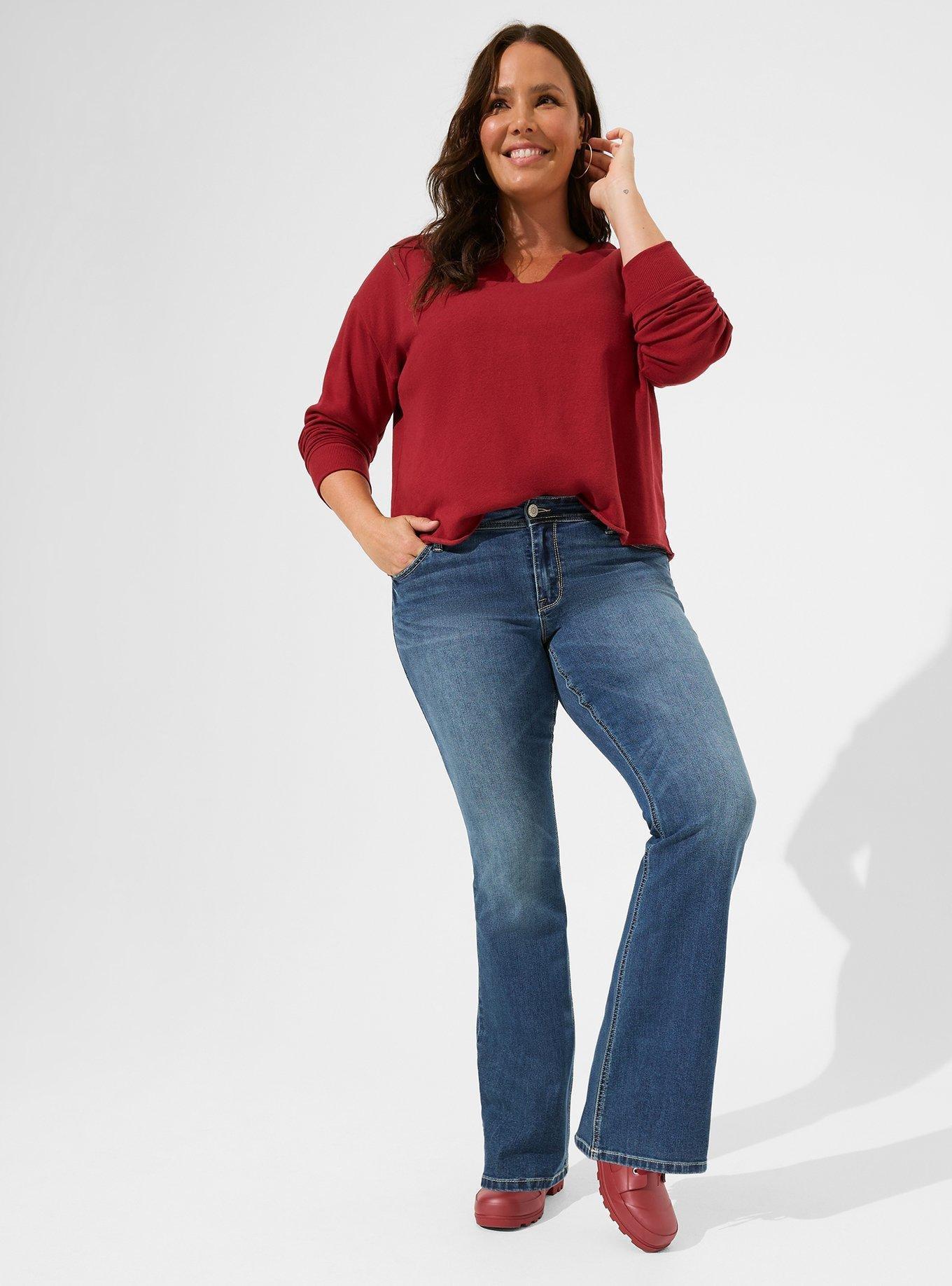 Plus Size - Luxe Slim Boot Super Stretch Mid-Rise Jean - Torrid