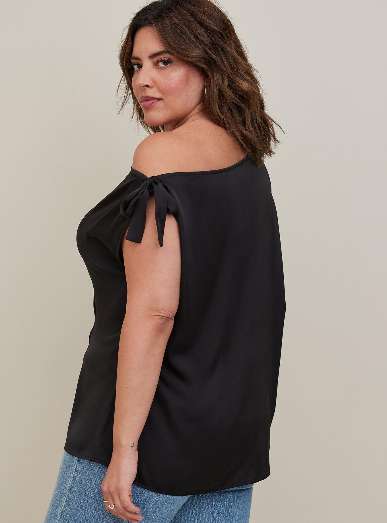 Plus Size - Satin Off-Shoulder Top - Torrid