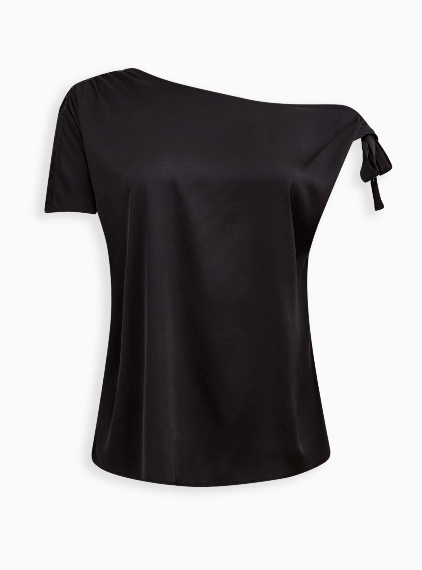 Satin Off-Shoulder Top