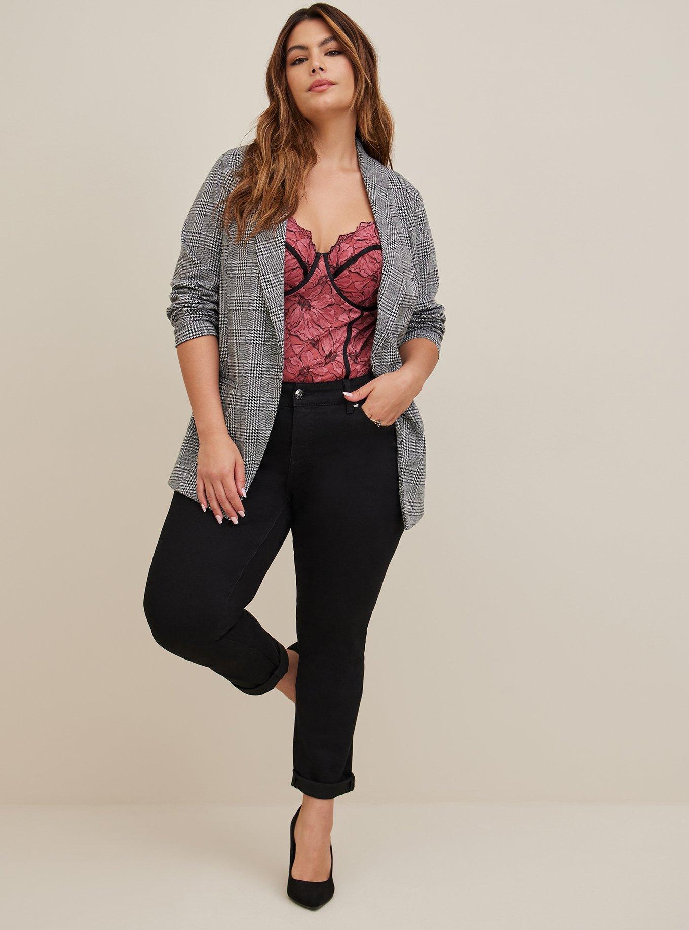 Plus Size - Studio Double Knit Boyfriend Blazer - Torrid