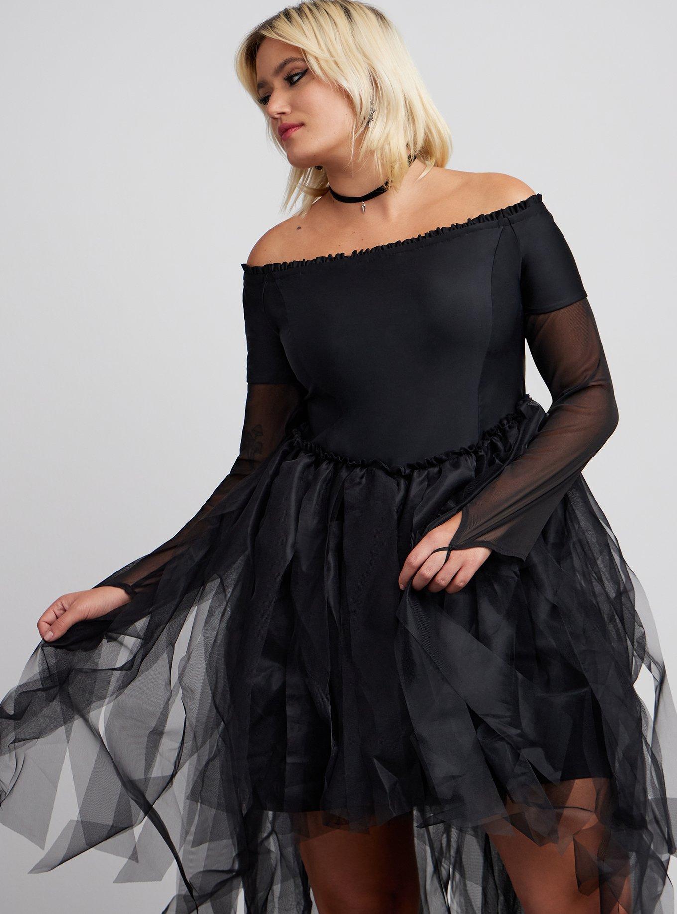 Halloween Costume Hi-Low Off Shoulder Dress, , alternate