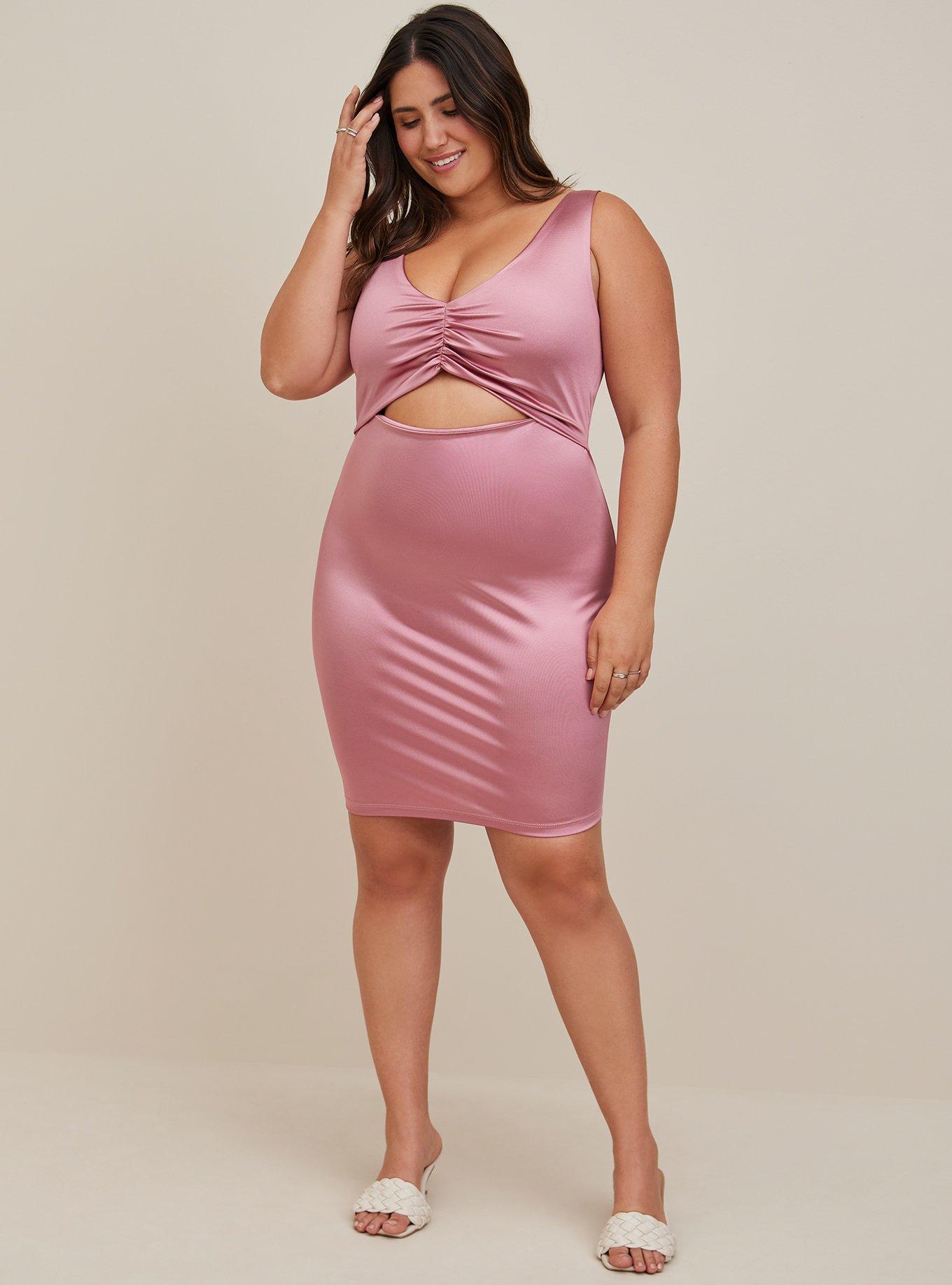 Plus size cut out dress hotsell