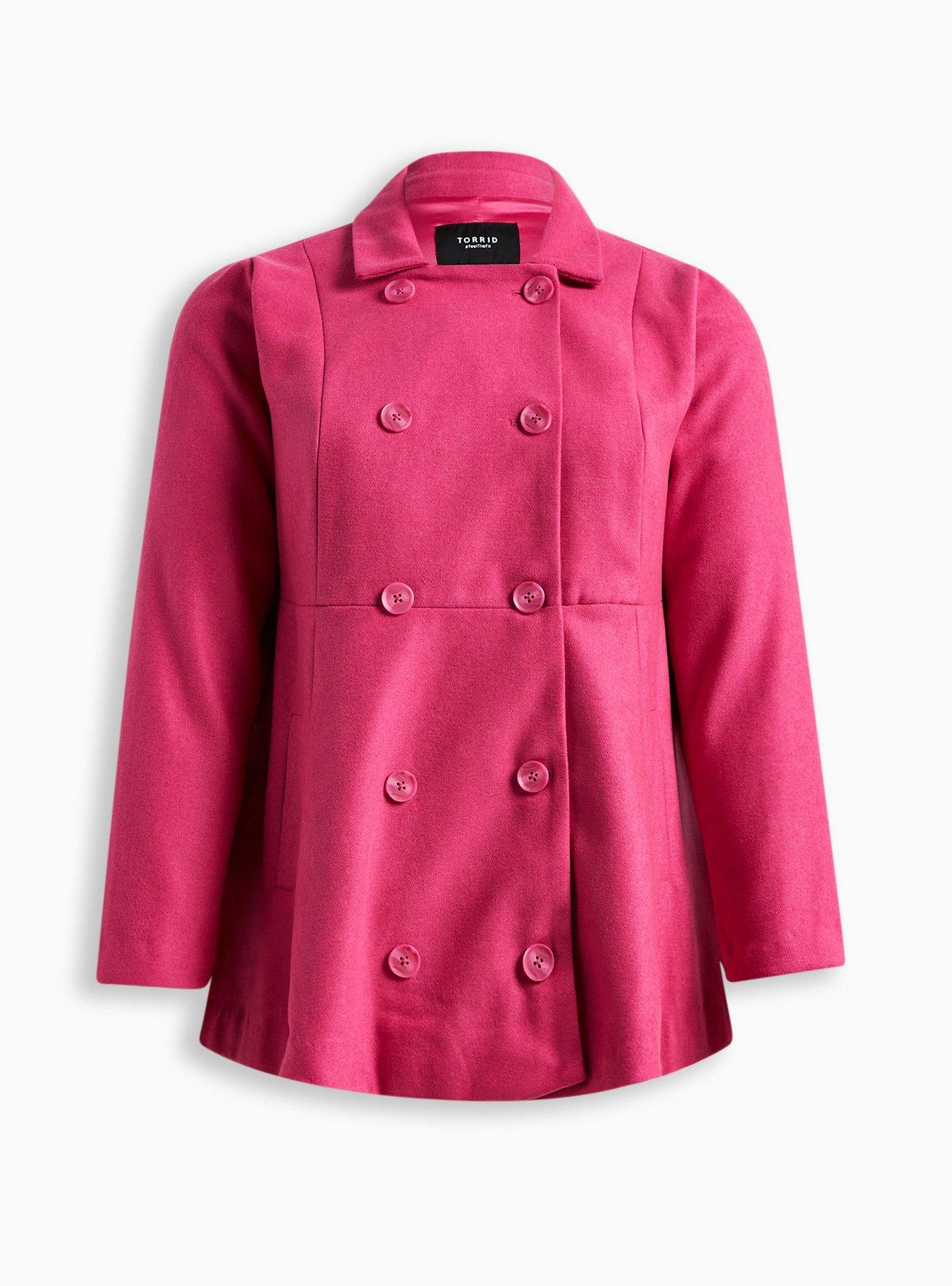 Torrid pink coat sale