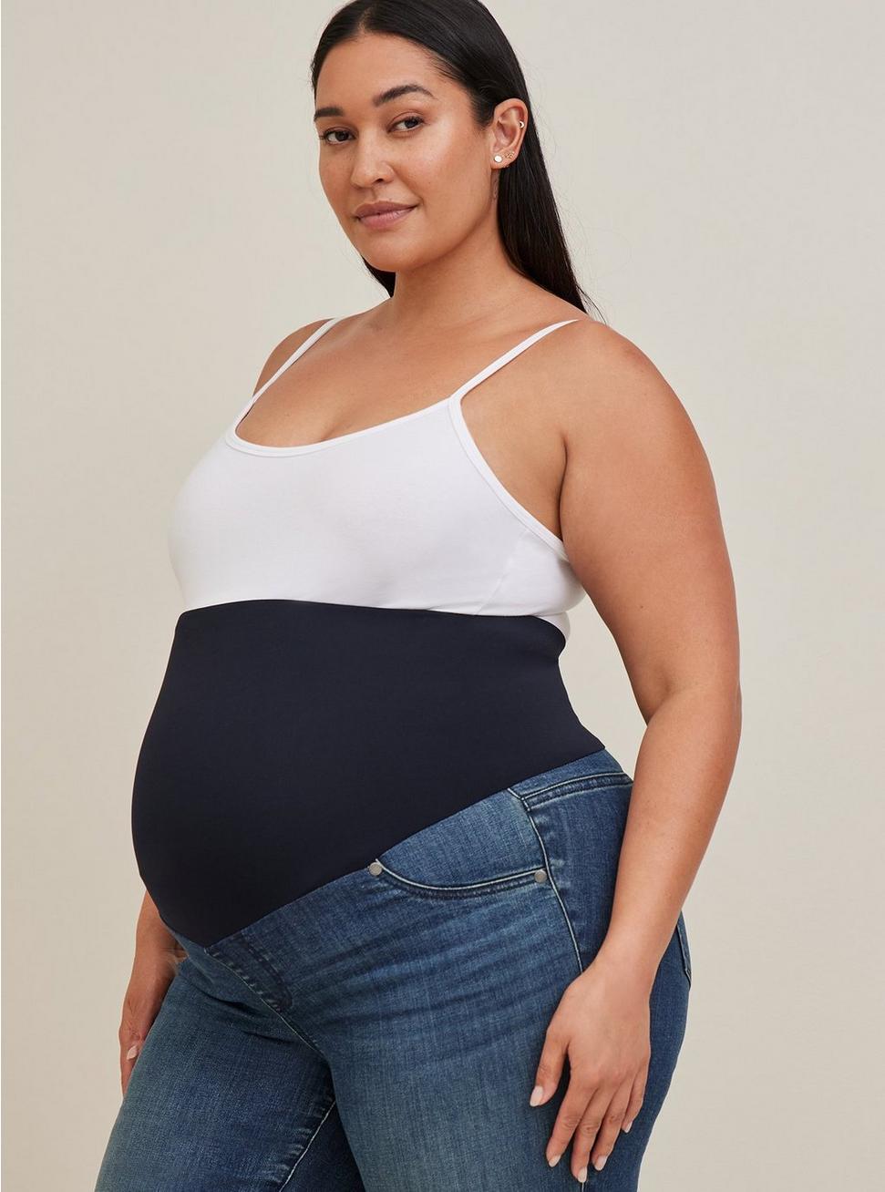 Plus Size Maternity Jegging Skinny Super Soft High-Rise Jean, BLUE GROTTO, alternate