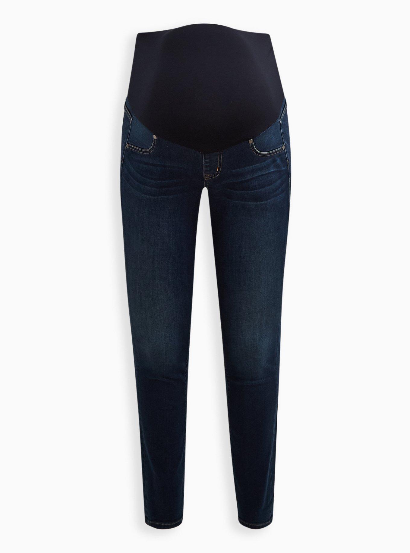 Plus Size - Maternity Boyfriend Straight Super Soft Mid-Rise Jean