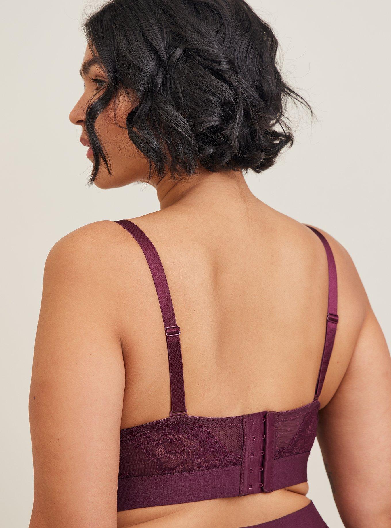 Dot And Lace Bra, WINETASTING, alternate