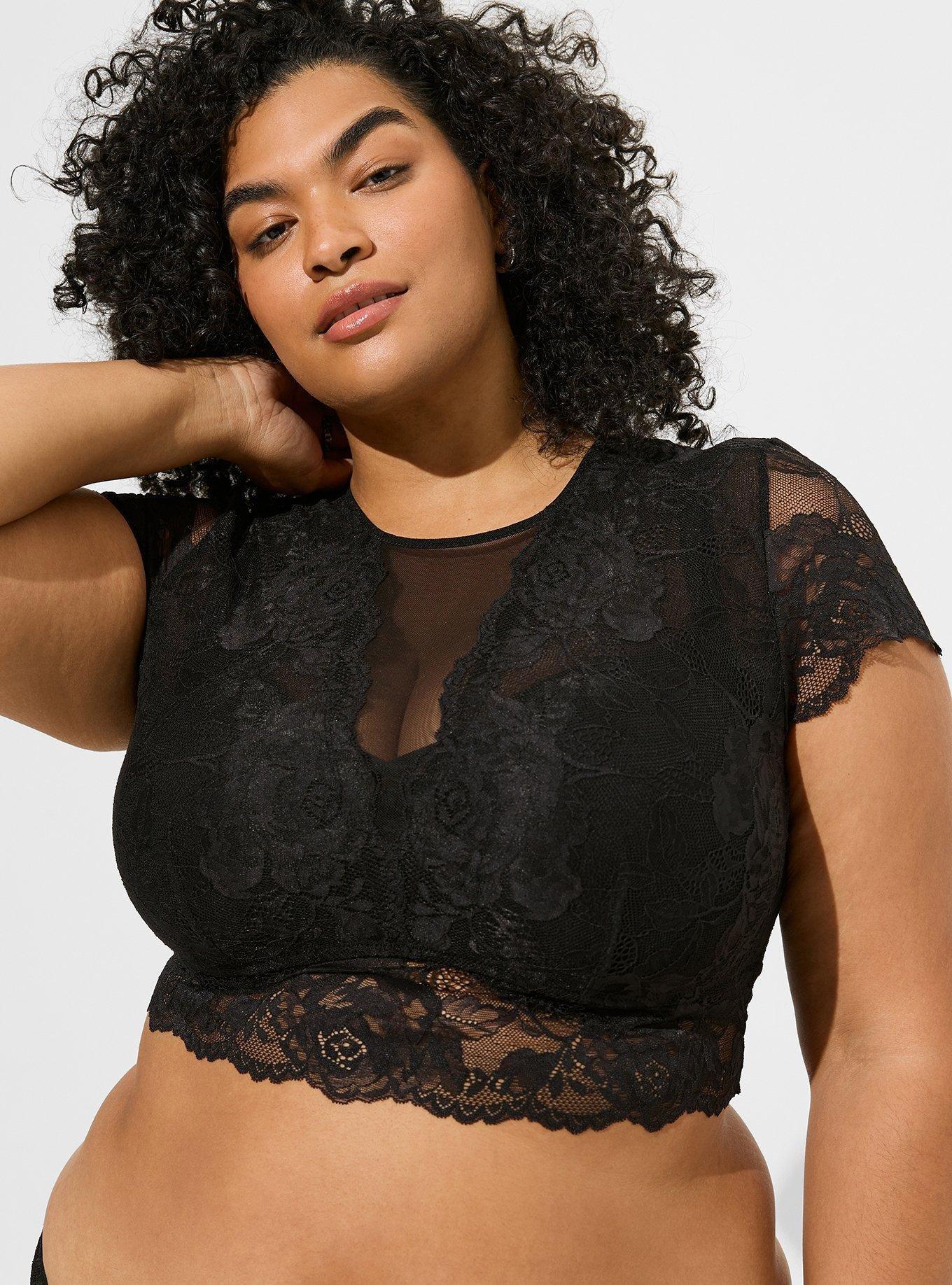 Plus Size - Lace Corset Crop Top - Torrid