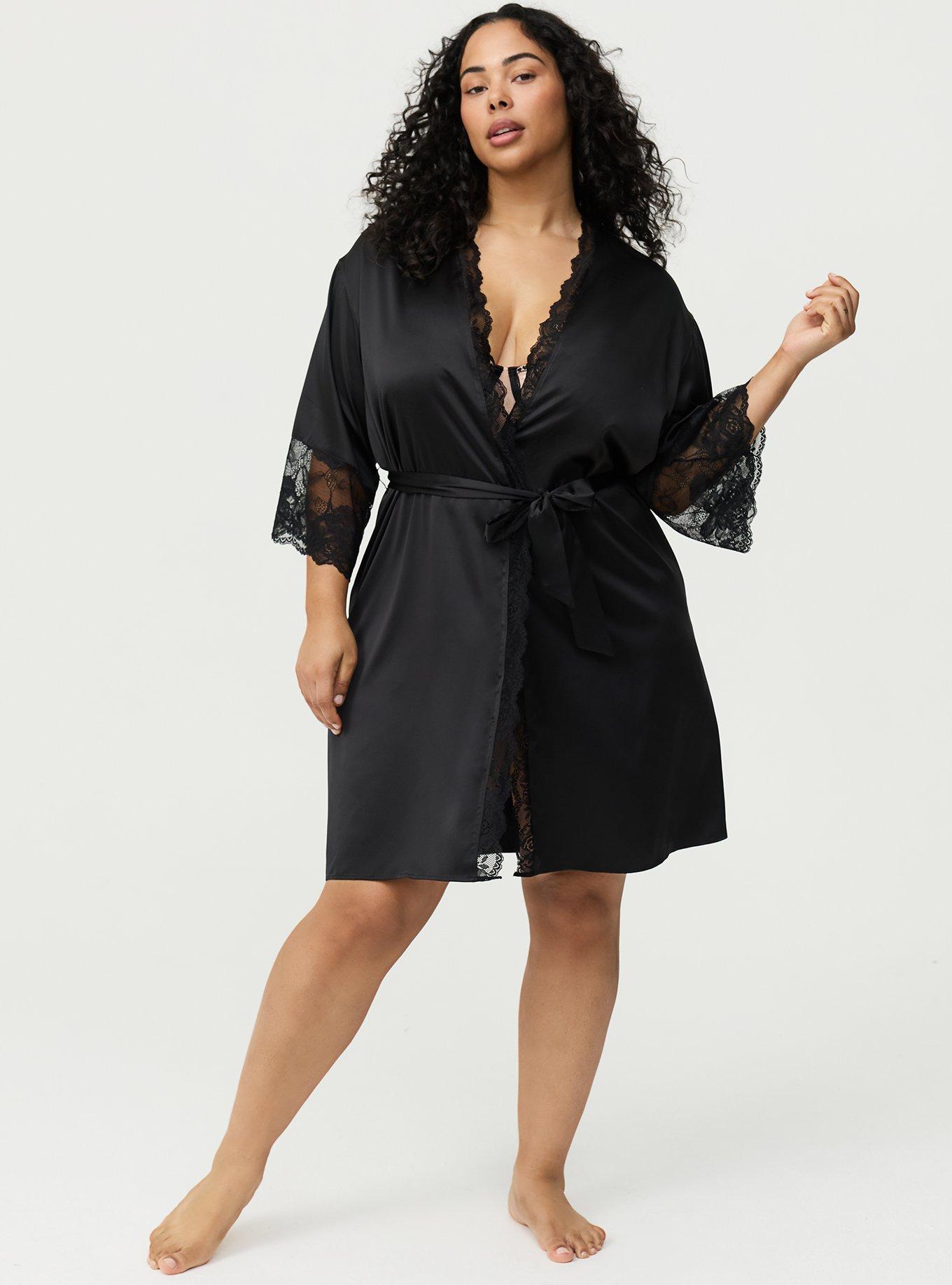 Satin And Lace Retro Robe