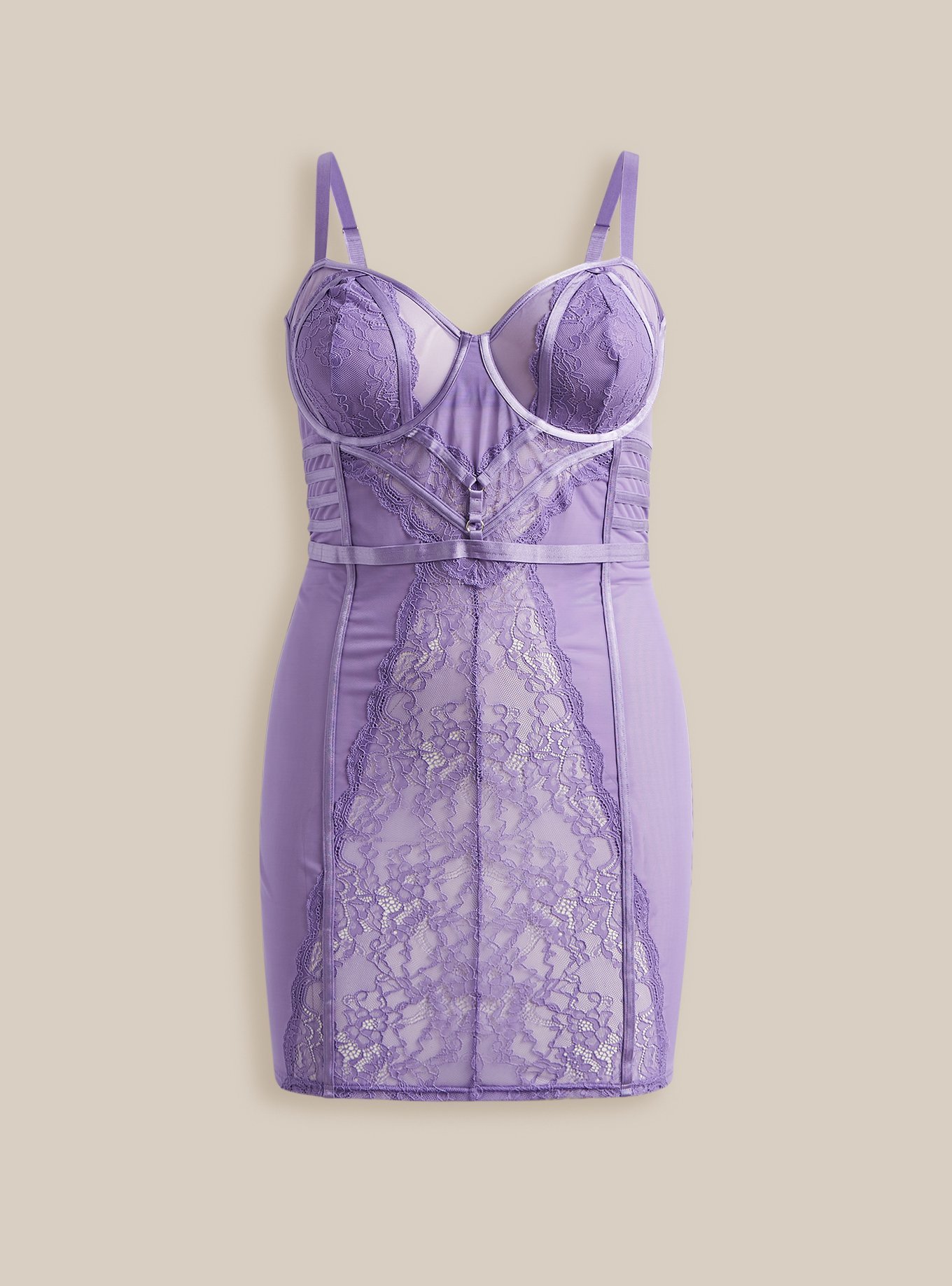 Plus Size - Straps And Lace Chemise - Torrid