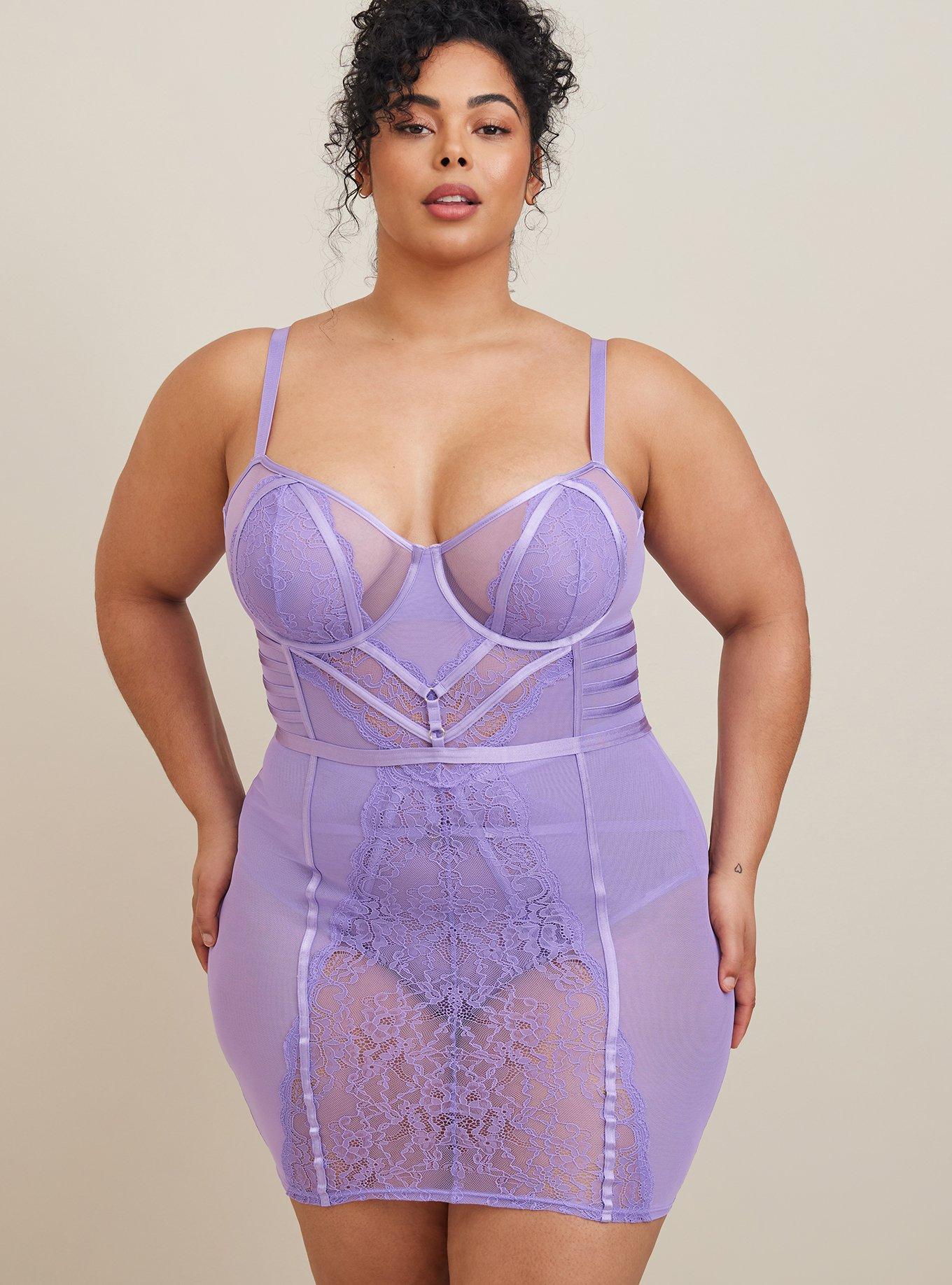 Plus Size - Straps And Lace Chemise - Torrid