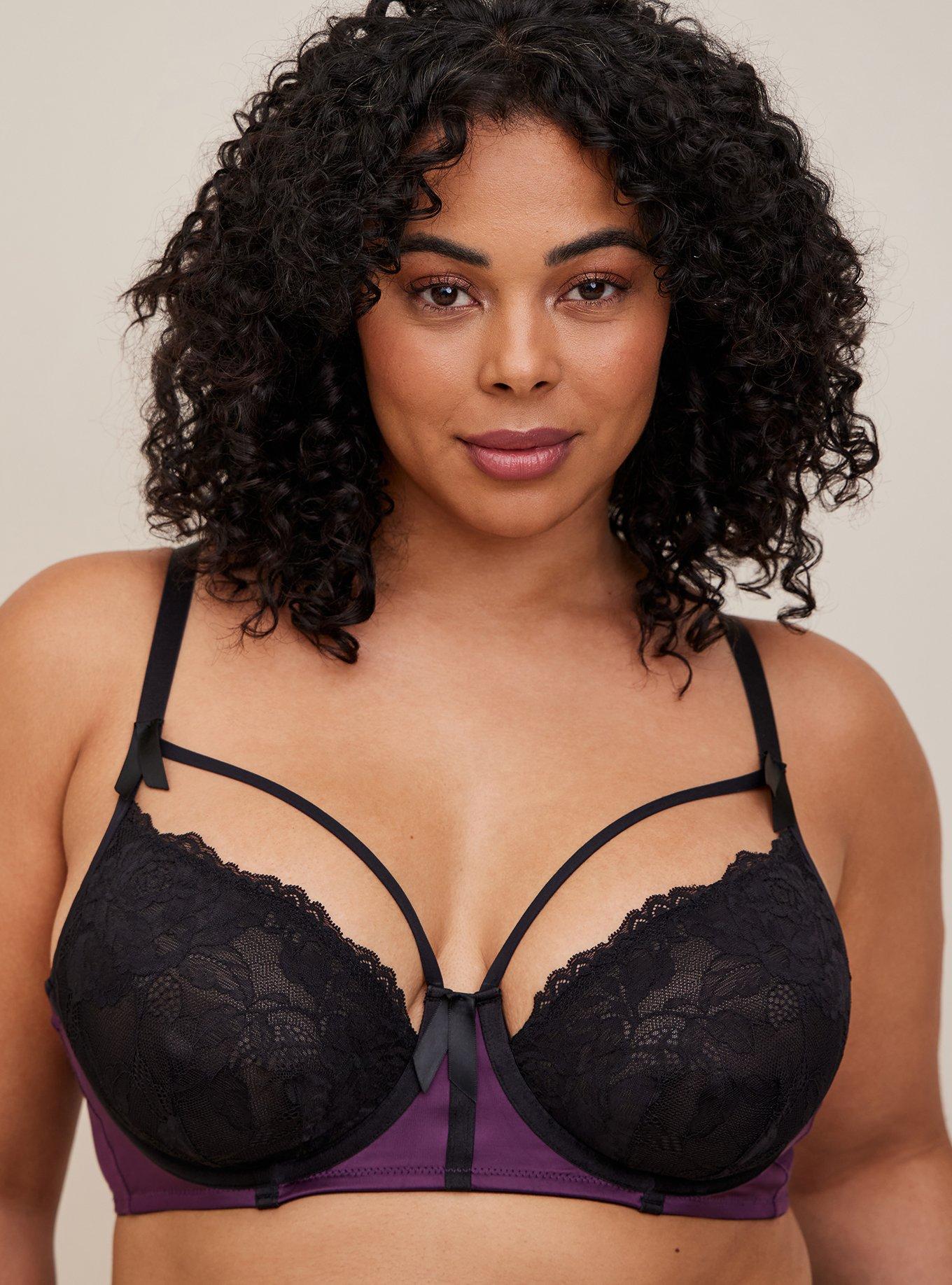 Plus Size - Straps And Lace Underwire Bra - Torrid