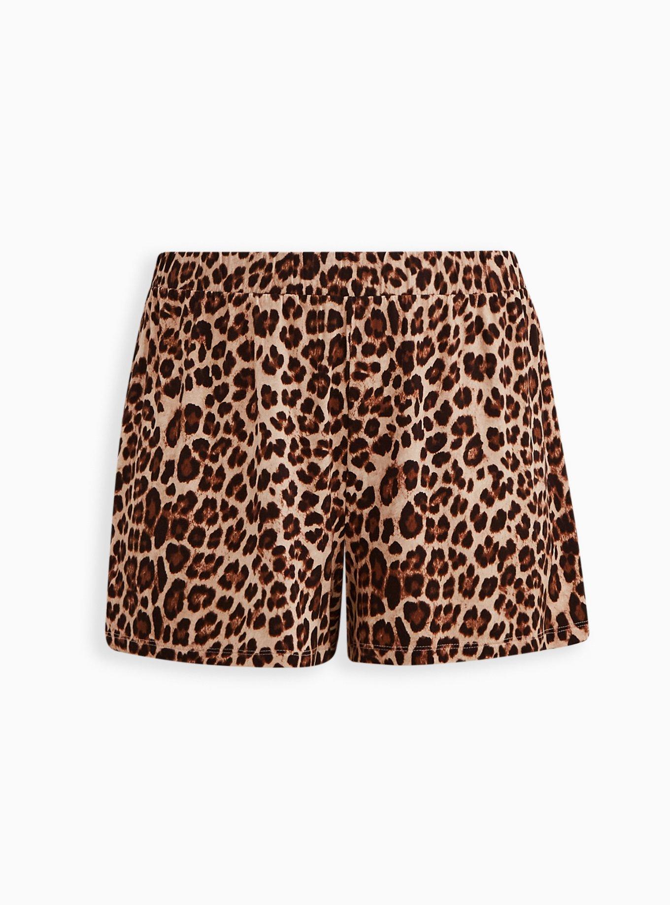 Plus Size - Sleep Short - Super Soft Leopard - Torrid