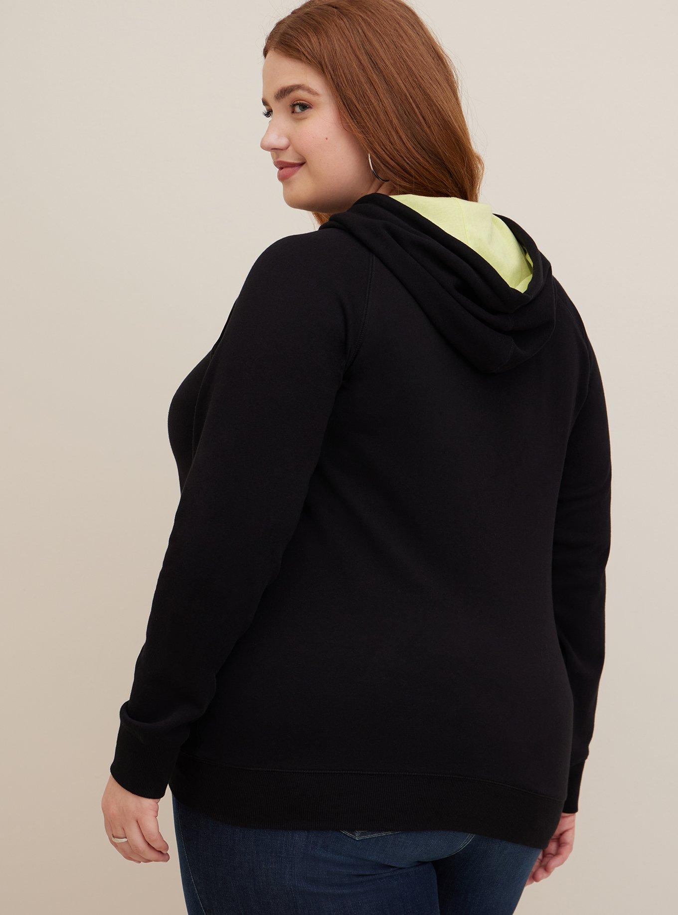 Plus Size - Disney Nightmare Before Christmas Hoodie - Cozy Fleece Oogie  Boogie Black - Torrid