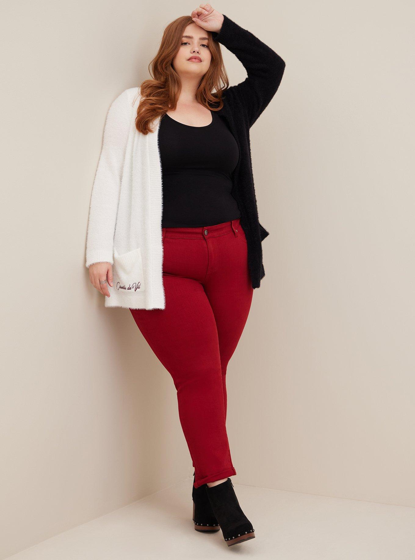 Plus Size Disney Villains Cardigan - Nylon Knit Cruella Black & White, MULTI, alternate