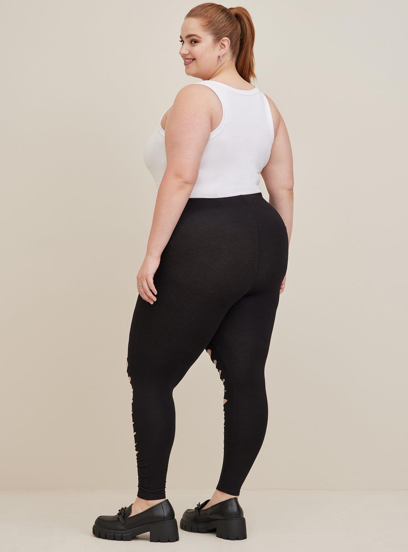 Plus Size - Disney Slashed Legging - Cotton The Nightmare Before ...
