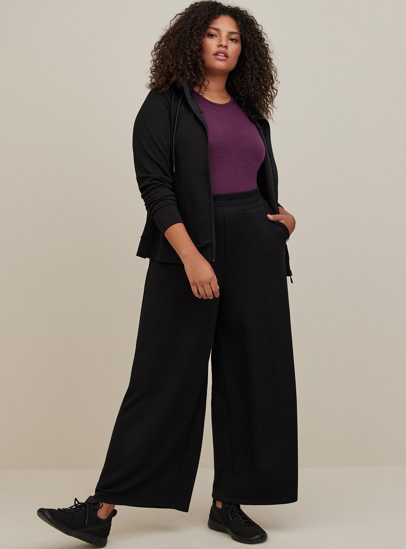 Torrid Plus Size Pull On Wide Leg Studio Cupro High Rise Pant size