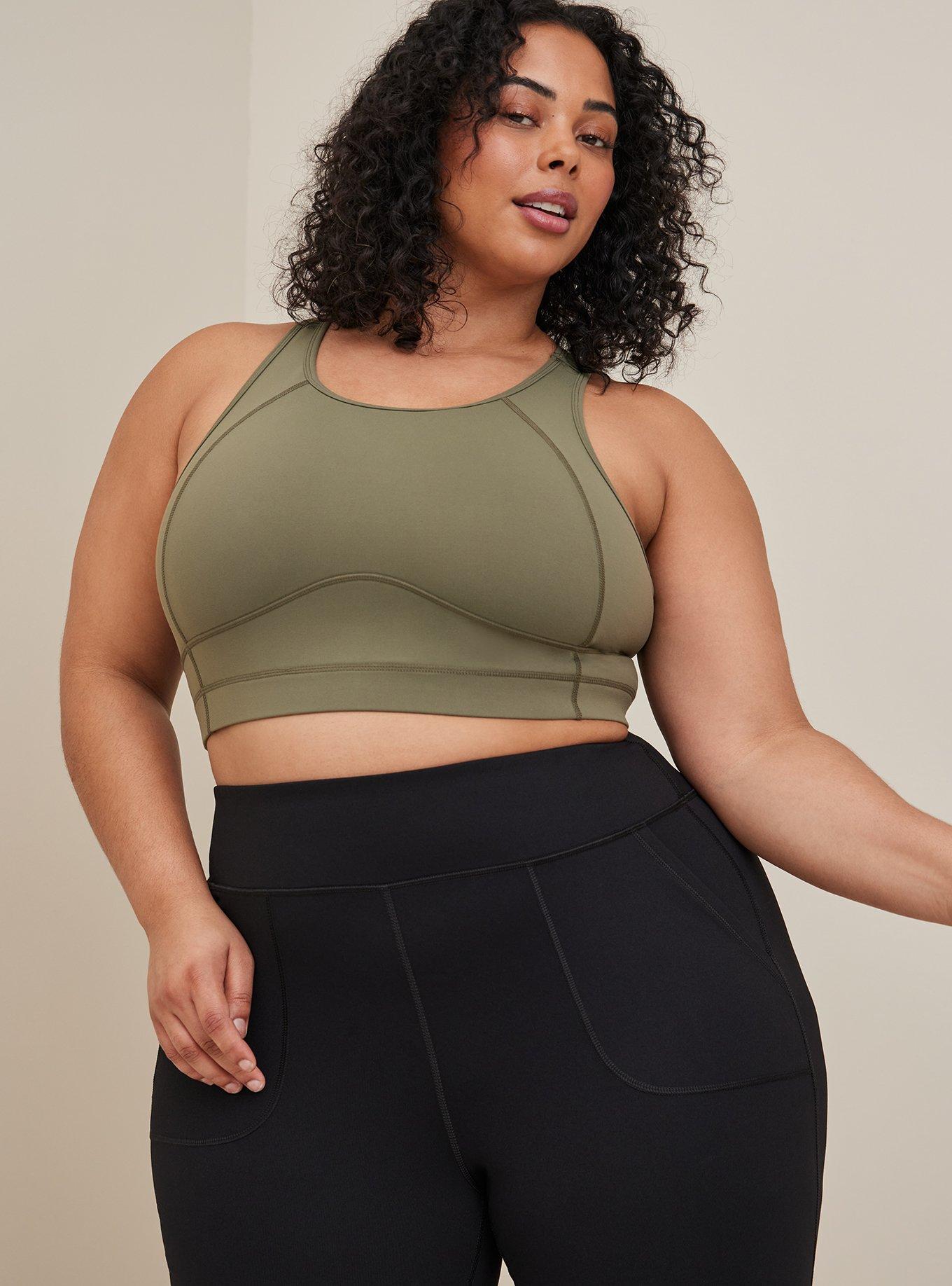 Plus Size Full Length Active Flare Pant Performance Core Black Torrid