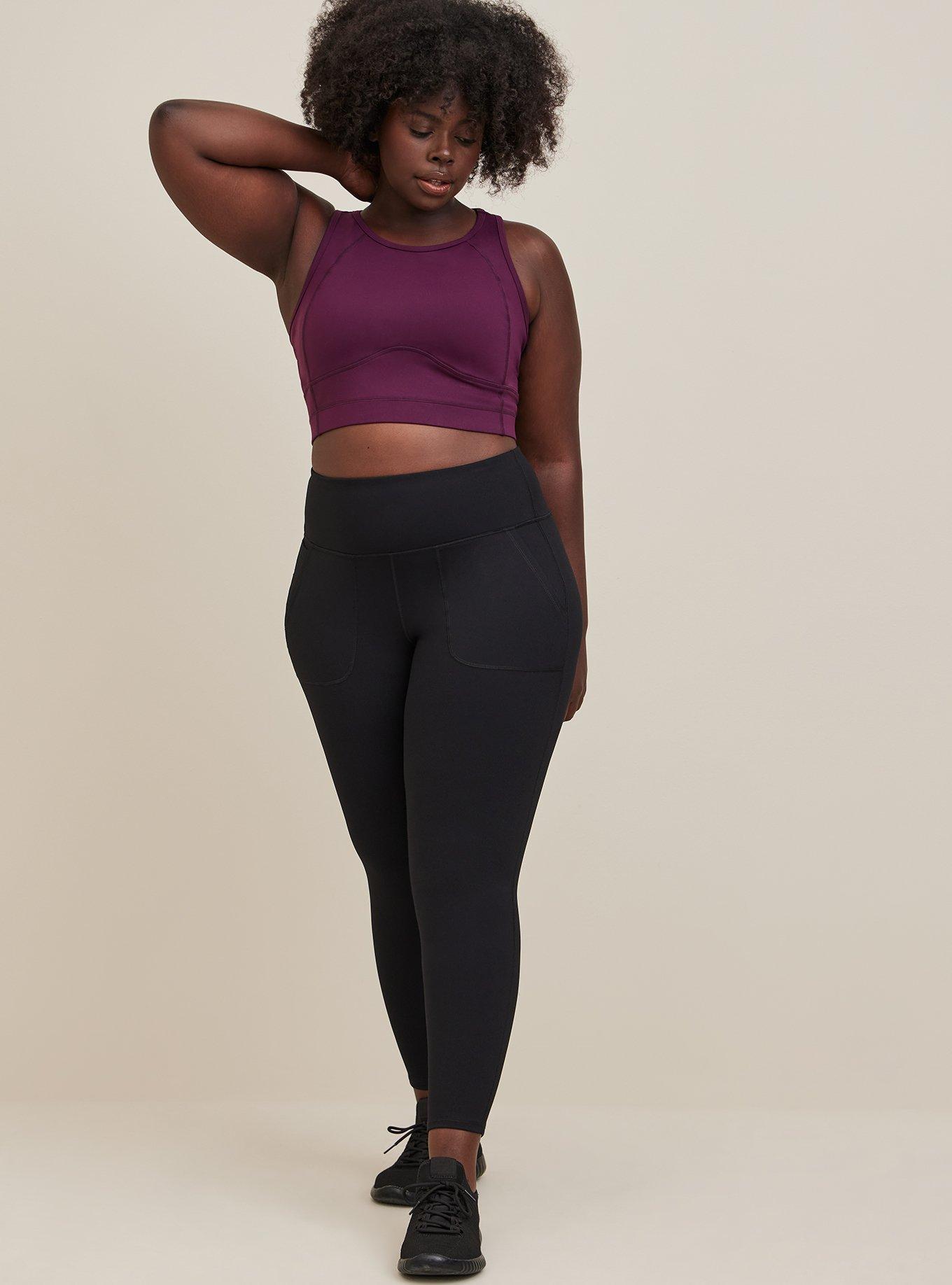 Plus Size - Full Length 5 Pocket Active Legging - Performance Core Black -  Torrid