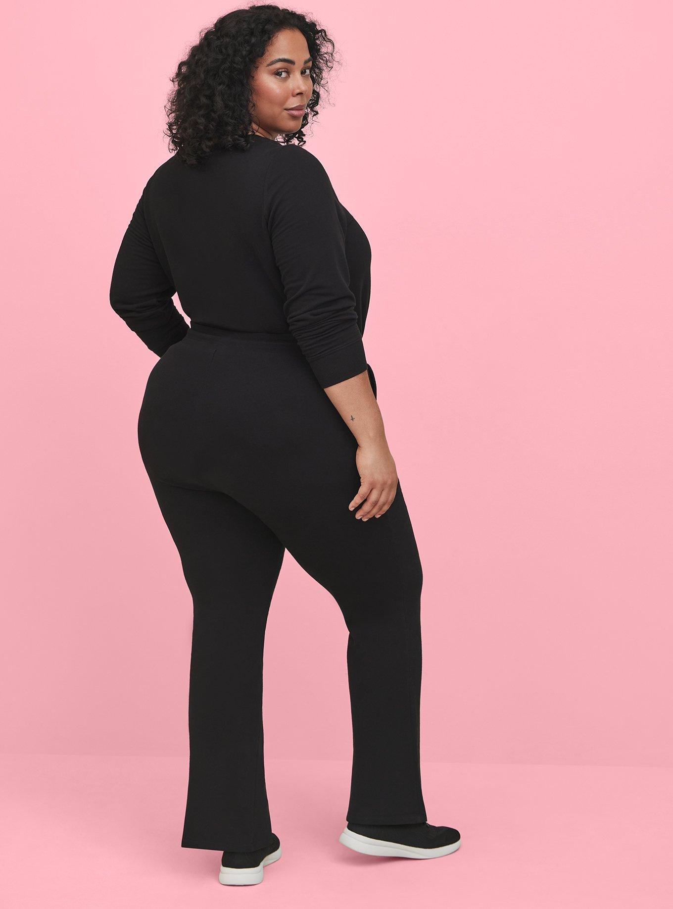 BCA Everyday Fleece Full Length Active Boot Cut Pant, DEEP BLACK, alternate