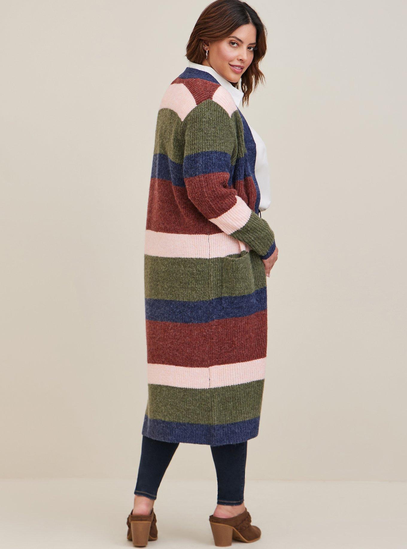 Chunky Duster Sweater, MULTI COLOR, alternate