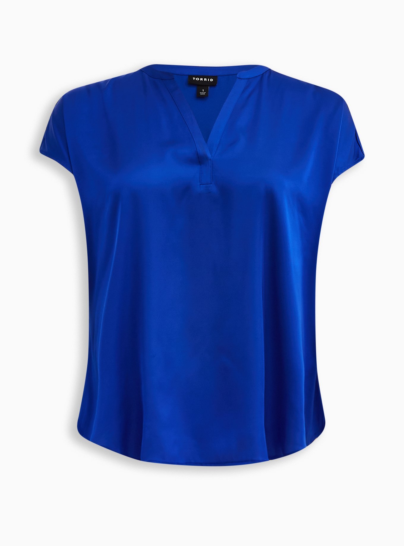 Plus Size - Satin Split Front Dolman Top - Torrid