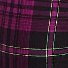 Plus Size Disney Villains Pull On Straight Trouser - Ponte Poison Apple Plaid, PLAID, swatch