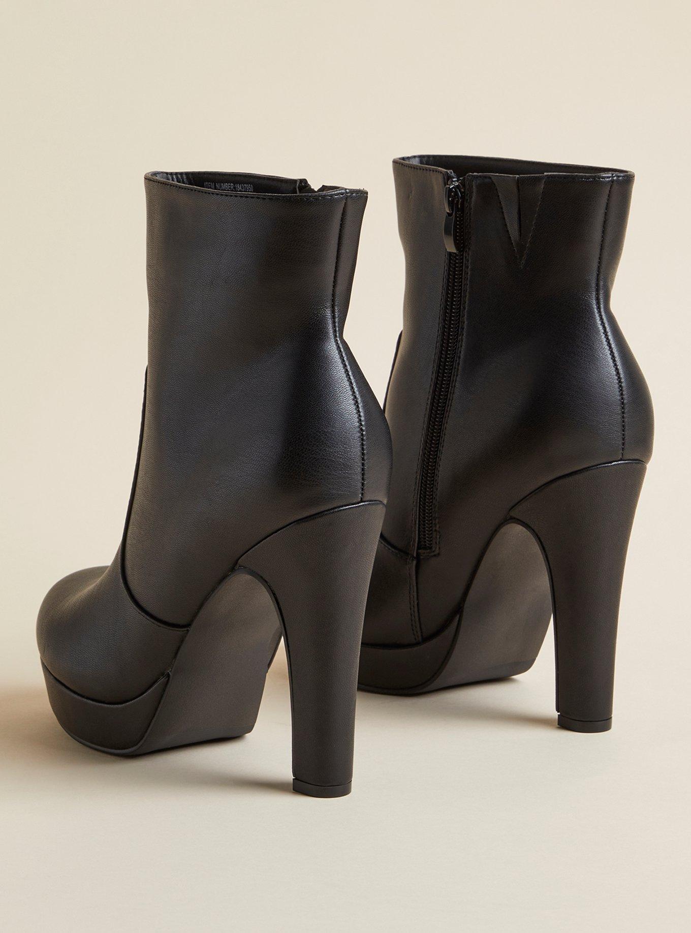 Platform Heel Bootie (WW