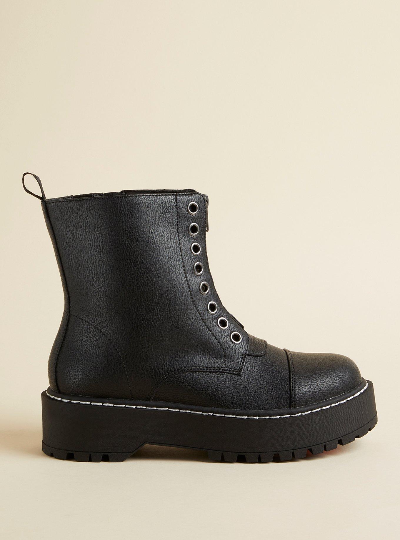 Platform Lace-Up Combat Boot (WW), , alternate