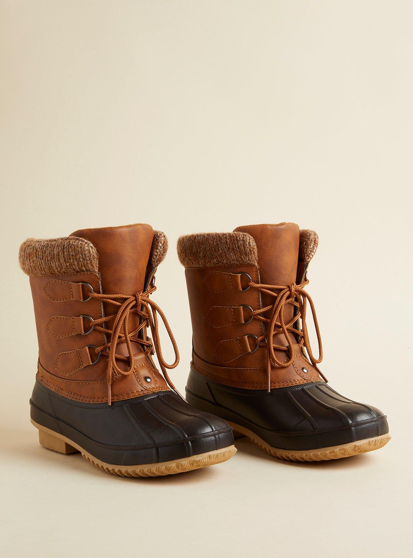 Sweater duck boots on sale