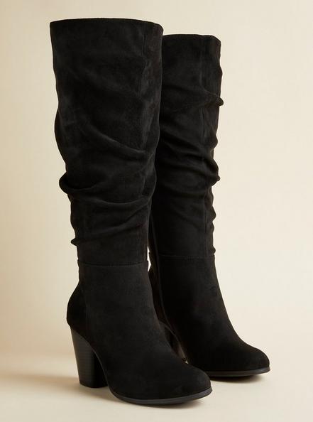 Slouch Knee Boot (WW), BLACK, hi-res