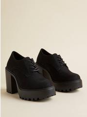 Plus Size Platform Oxford Heel, BLACK, hi-res